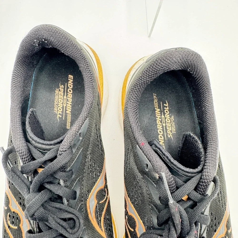 Saucony Endorphin Speed 3 Black Gold Running Shoes Mens 10.5 S20756-10